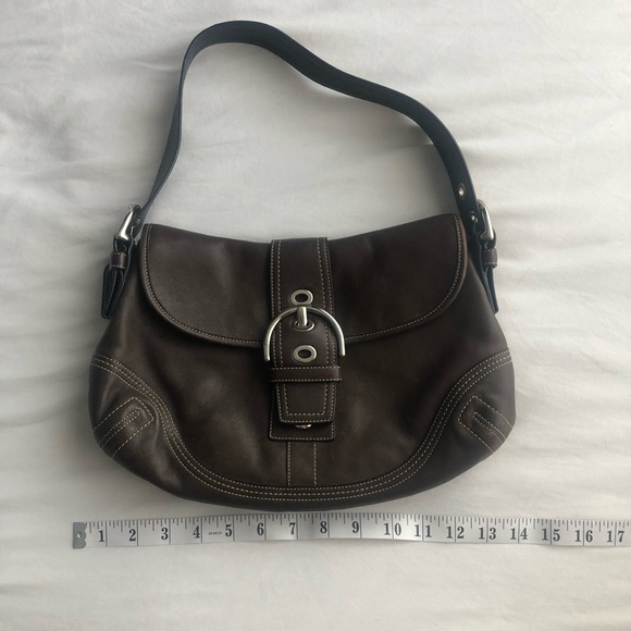Brown Coach Soho Shoulder Bag Purse - Picture 6 of 13